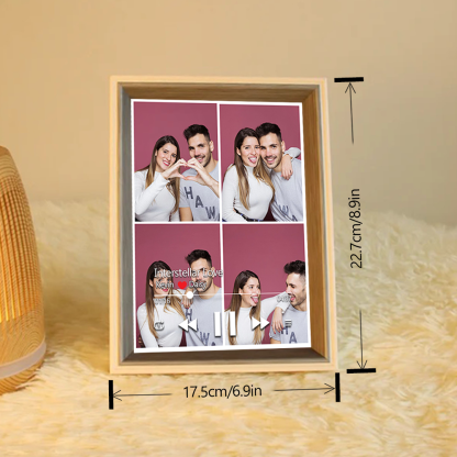 Custom Collage Photo Music Frame with Song Album Cover Personalised Photo Valentine’s Gifts (Can Play Music)