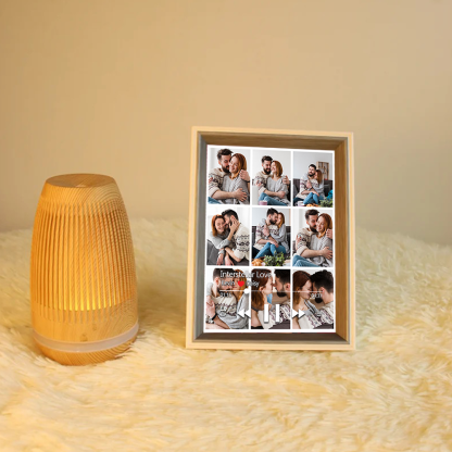 Custom Collage Photo Music Frame with Song Album Cover Personalised Photo Valentine’s Gifts (Can Play Music)