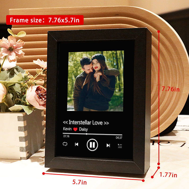 Personalised Collage Photo Frame with Music Custom Whole Song Frame Personalised Music Player (Can Play Whole Song)