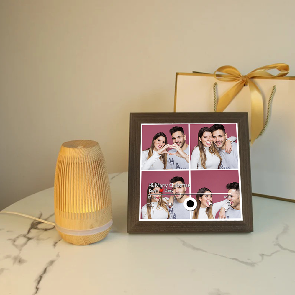 Custom Music Frame with Music Album Cover Vinyl Records or Personalised Photo (Can Play Music)