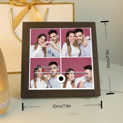 Custom Collage Photo Music Frame with Song Album Cover Personalised Photo Valentine’s Gifts (Can Play Music)