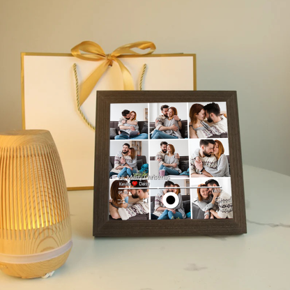 Custom Music Frame with Music Album Cover Vinyl Records or Personalised Photo (Can Play Music)
