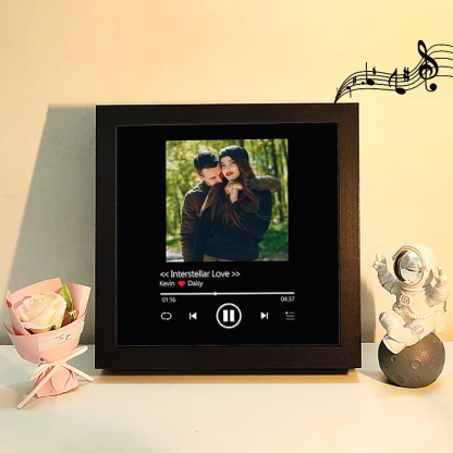 Custom Whole Song Photo Frame with Music Personalised Picture Frame Valentine's Day Gifts (Can Play Whole Song)