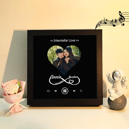 Custom Whole Song Photo Frame with Music Personalised Picture Frame Valentine's Day Gifts (Can Play Whole Song)