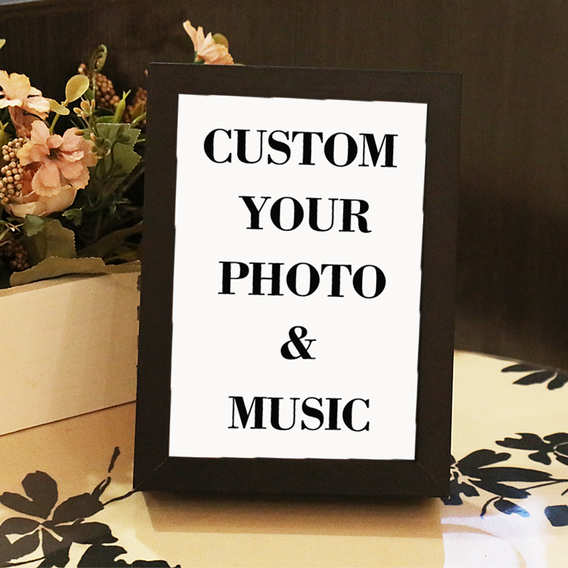 Personalised Collage Photo Frame with Music Custom Whole Song Frame