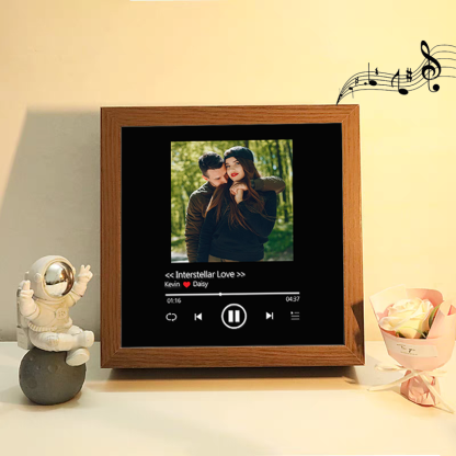 Custom Whole Song Photo Frame with Music Personalised Picture Frame Valentine's Day Gifts (Can Play Whole Song)