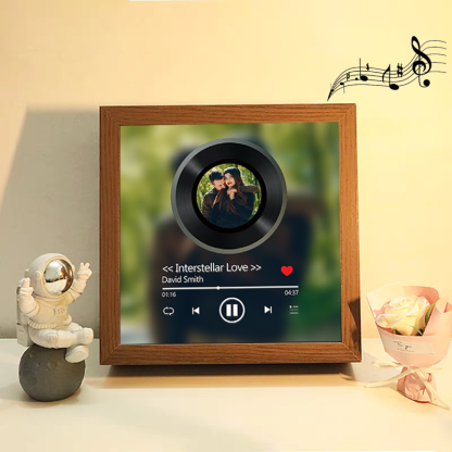 Custom Whole Song Photo Frame with Music Personalised Picture Frame Valentine's Day Gifts (Can Play Whole Song)