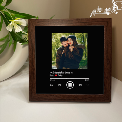 Personalised Photo Frame with Custom Whole Song Picture Frame Music Player Valentine's Day Gifts (Can Play Music)