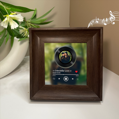 Personalised Photo Frame with Custom Whole Song Picture Frame Music Player Valentine's Day Gifts (Can Play Music)