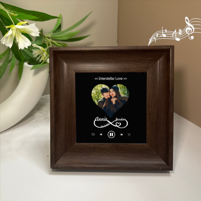 Personalised Photo Frame with Custom Whole Song Picture Frame Music Player Valentine's Day Gifts (Can Play Music)