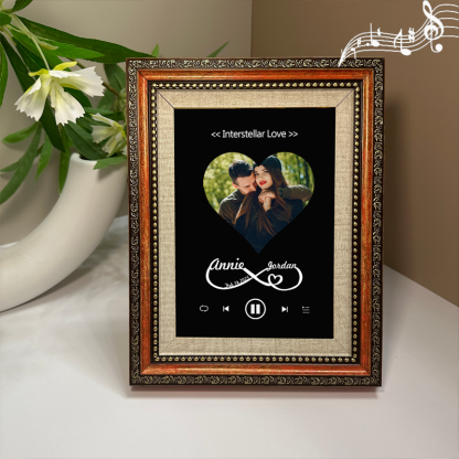 Personalised Photo Frame with Custom Whole Song Picture Frame Music Player Valentine's Day Gifts (Can Play Music)