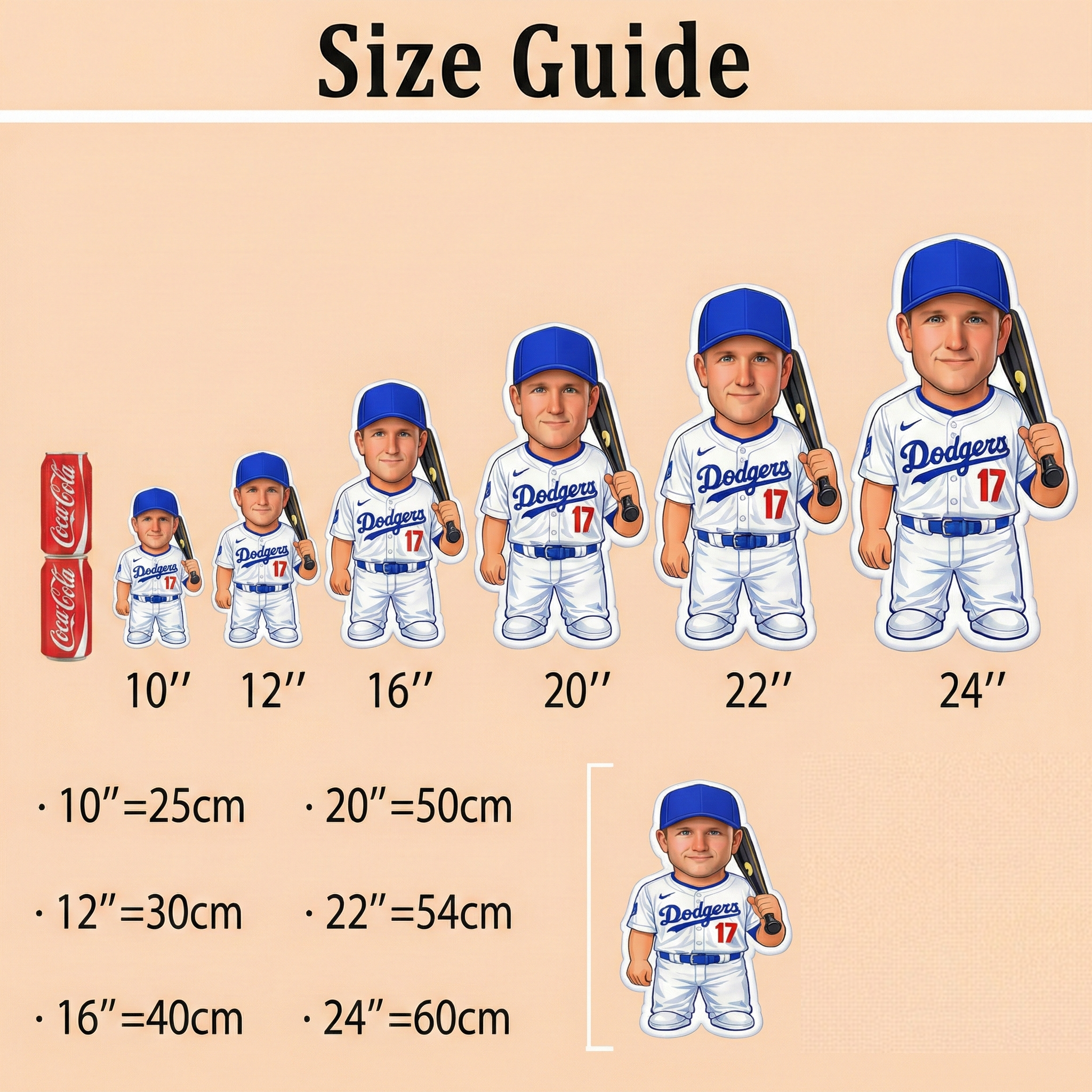 Personalised 3D Photo Pillow Double Sided Printing Gift for Baseball Players & Fans