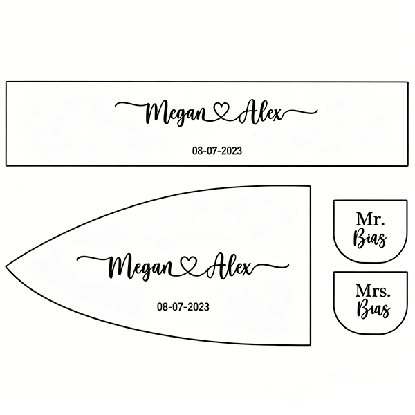 Wedding Cake Cutting Set Personalised | Engraved Cake Cutting Set Knife and Server