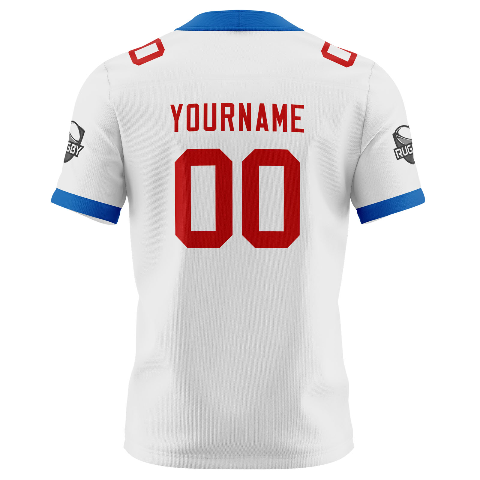Custom White Red Football Jersey Personalized Football Shirts for Men Printed Team Name Number Logo