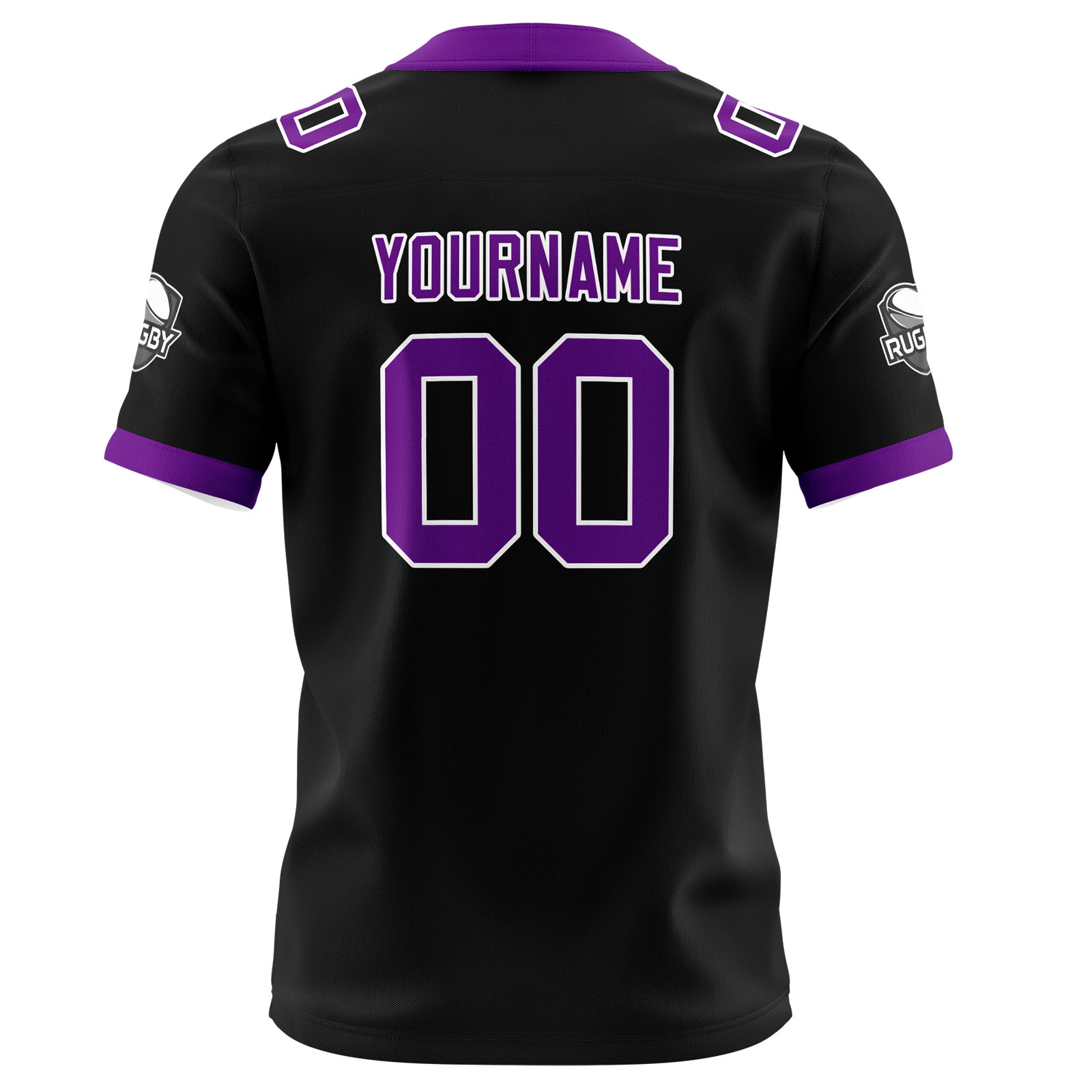 Custom Black Purple Football Jersey Personalized Football Shirts for Men Printed Team Name Number Logo