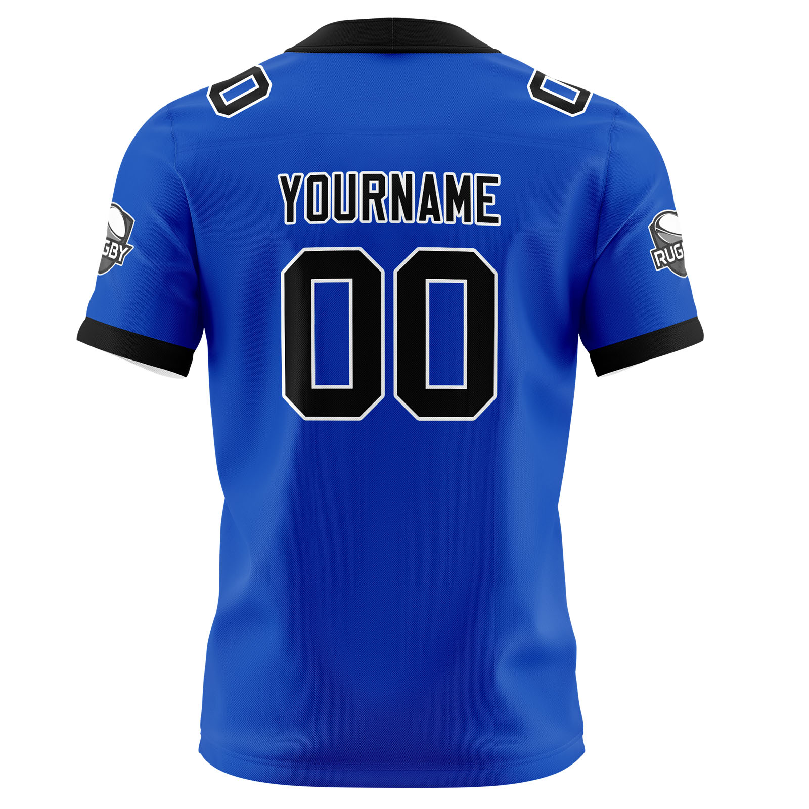 Custom Blue Black Football Jersey Personalized Football Shirts for Men Printed Team Name Number Logo