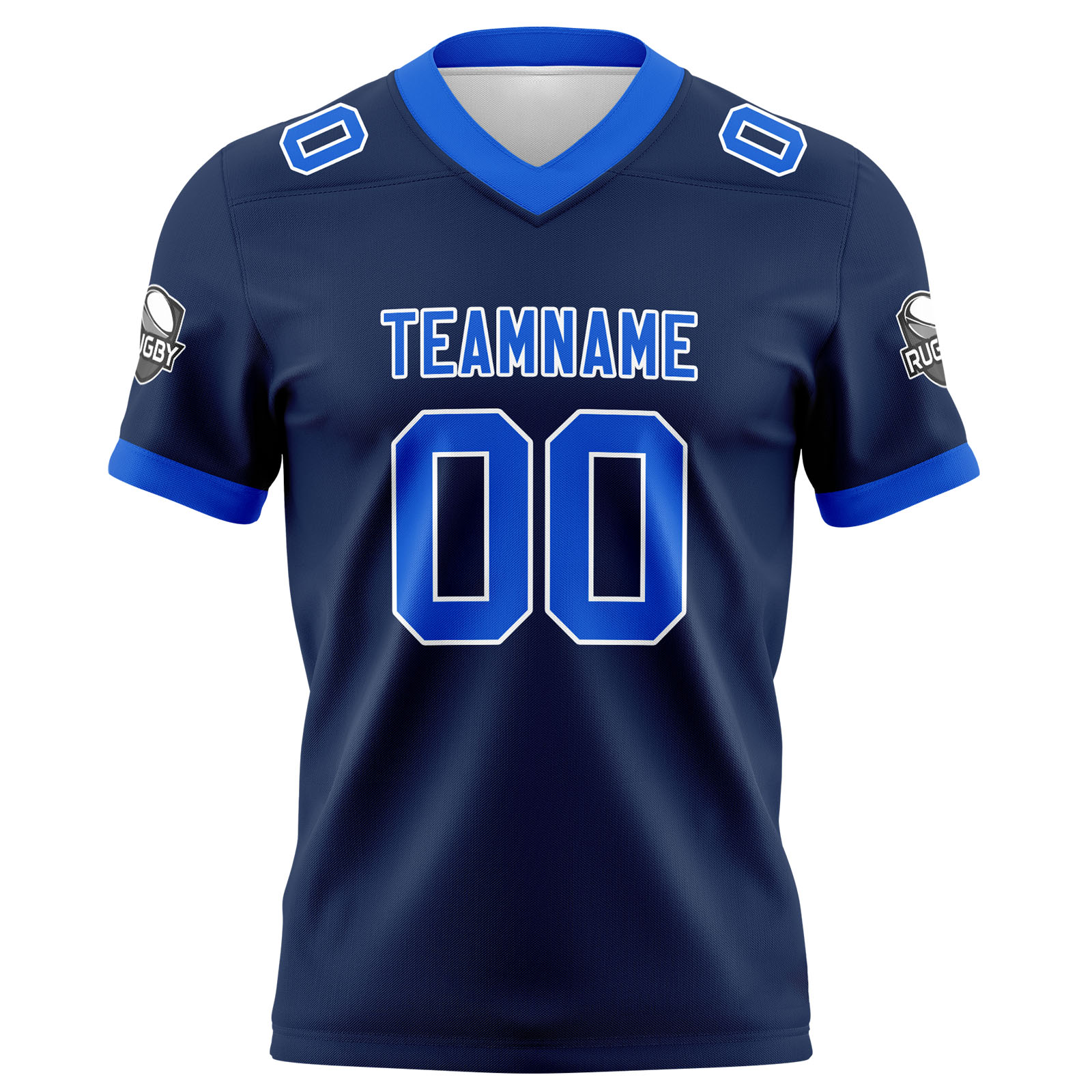 Custom Navy Blue Football Jersey Personalized Football Shirts for Men Printed Team Name Number Logo