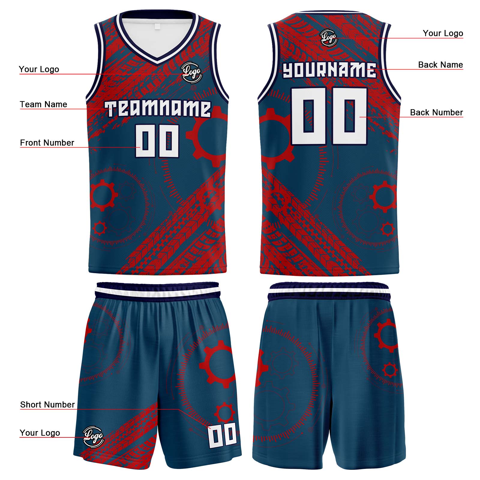 Custom Basketball Jerseys Personalized Jersey Printed Men Women Team Jerseys Shorts with Name Logo and Number