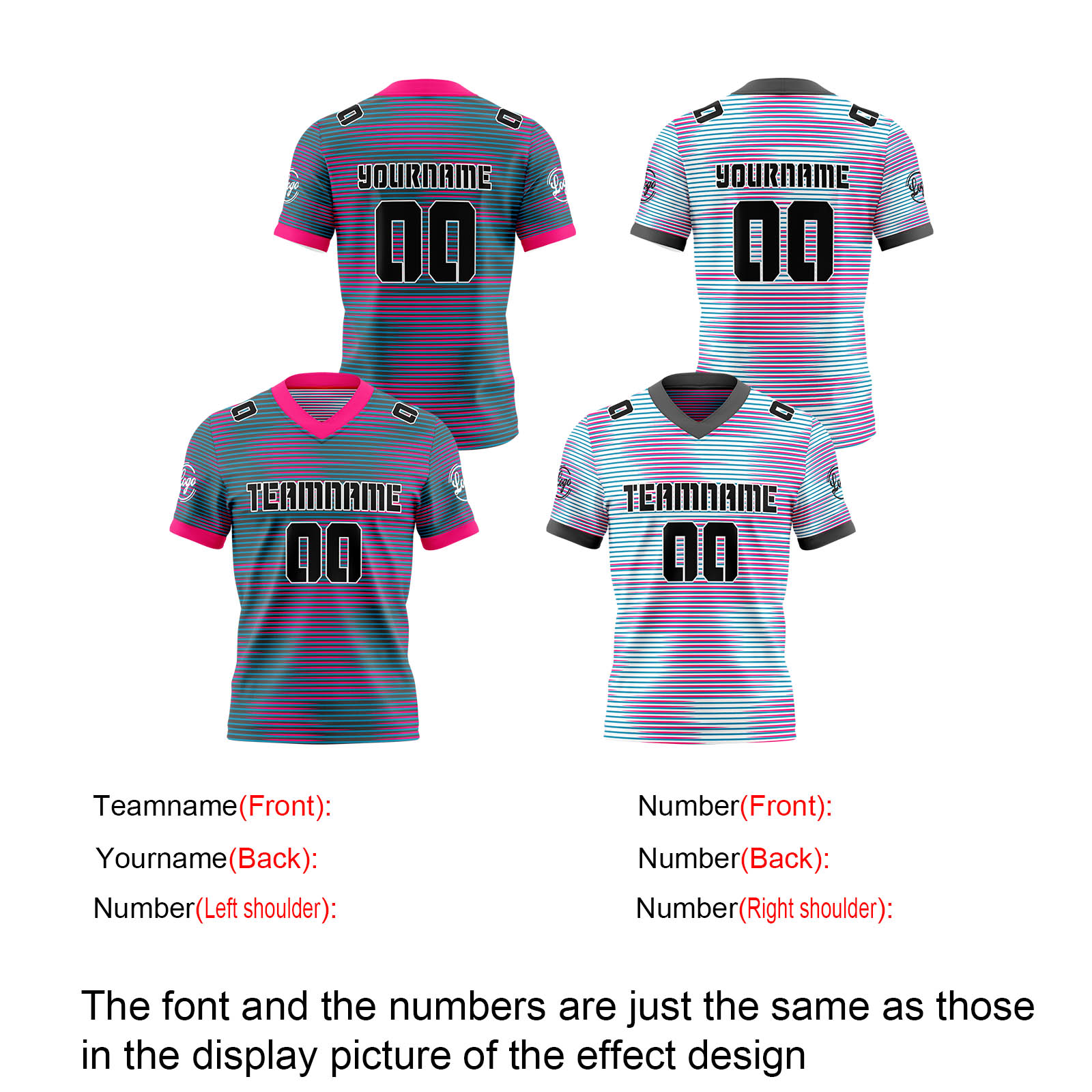 Custom Rose Red Gray Reversible Football Jersey Personalized Gradient Football Shirts for Men Printed Team Name Number Logo