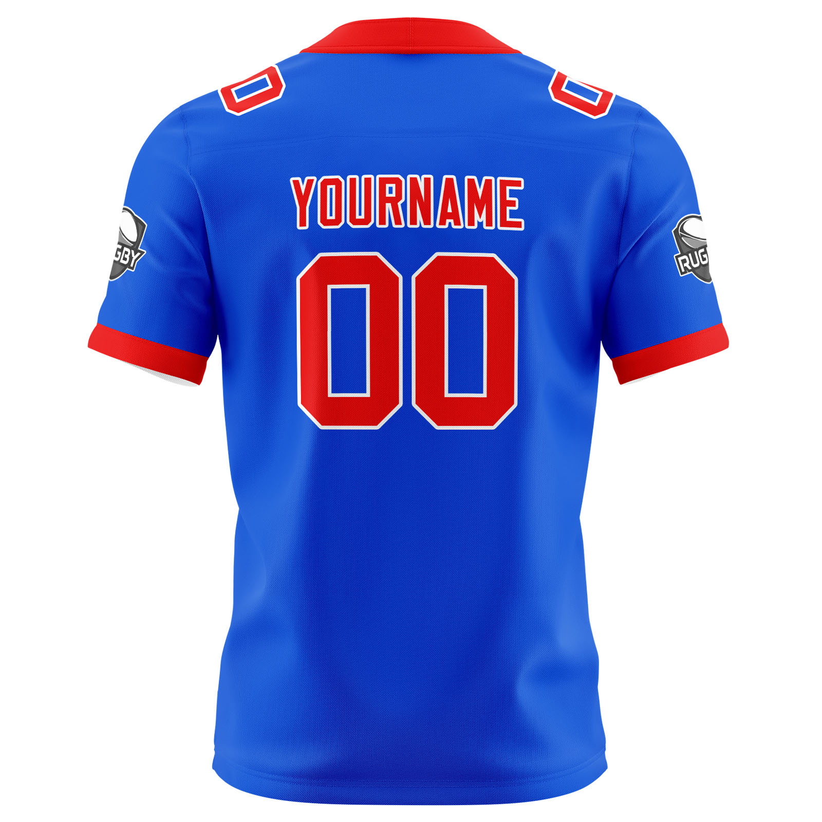 Custom Blue Red Football Jersey Personalized Football Shirts for Men Printed Team Name Number Logo