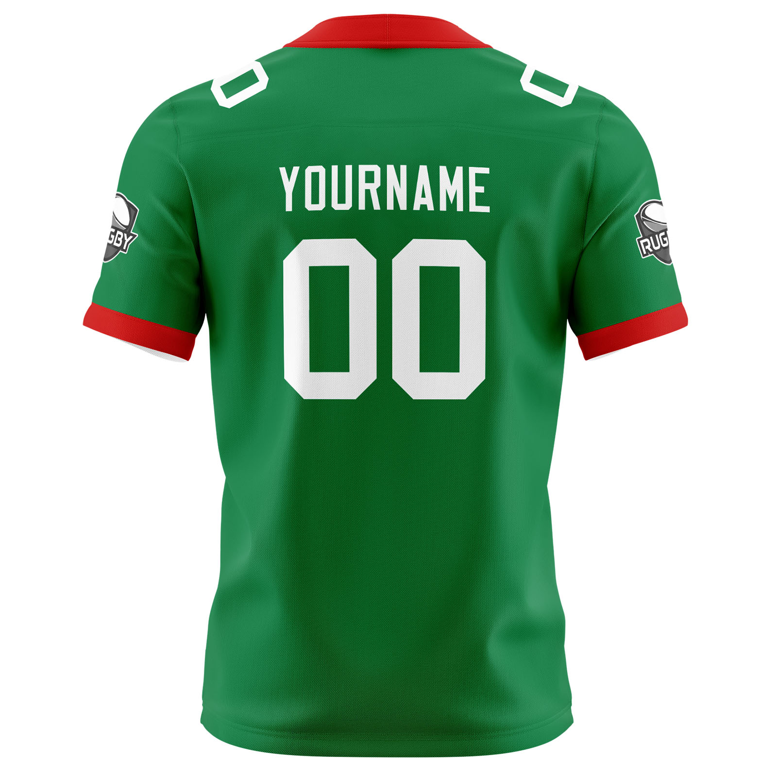 Custom Green White Football Jersey Personalized Football Shirts for Men Printed Team Name Number Logo