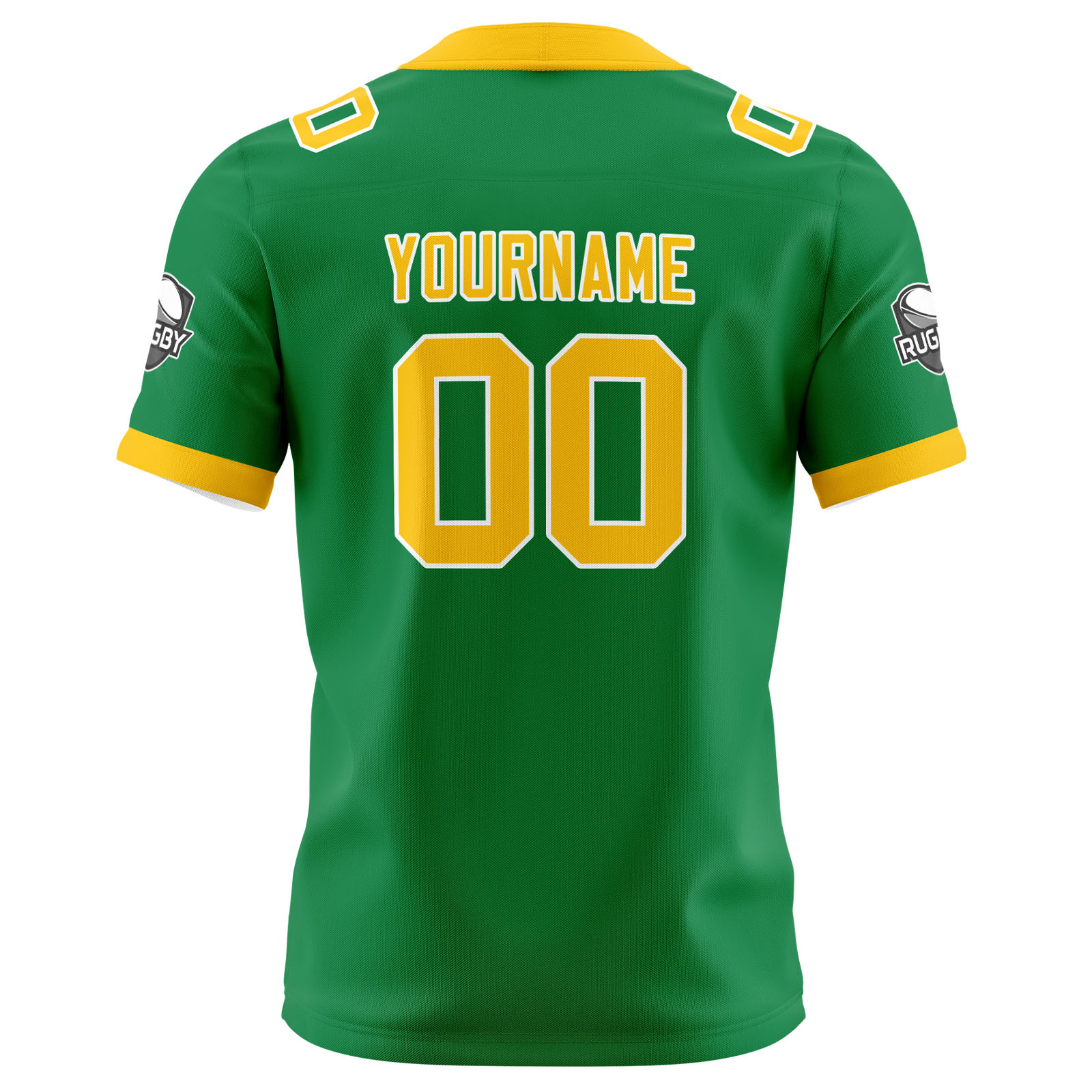 Custom Green Yellow Football Jersey Personalized Football Shirts for Men Printed Team Name Number Logo