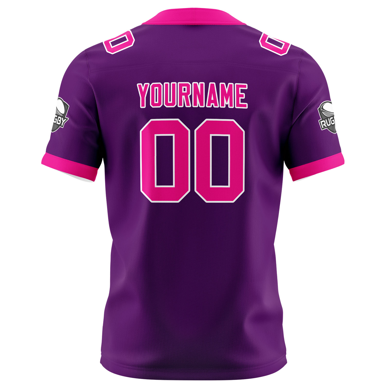 Custom Purple Pink Football Jersey Personalized Football Shirts for Men Printed Team Name Number Logo