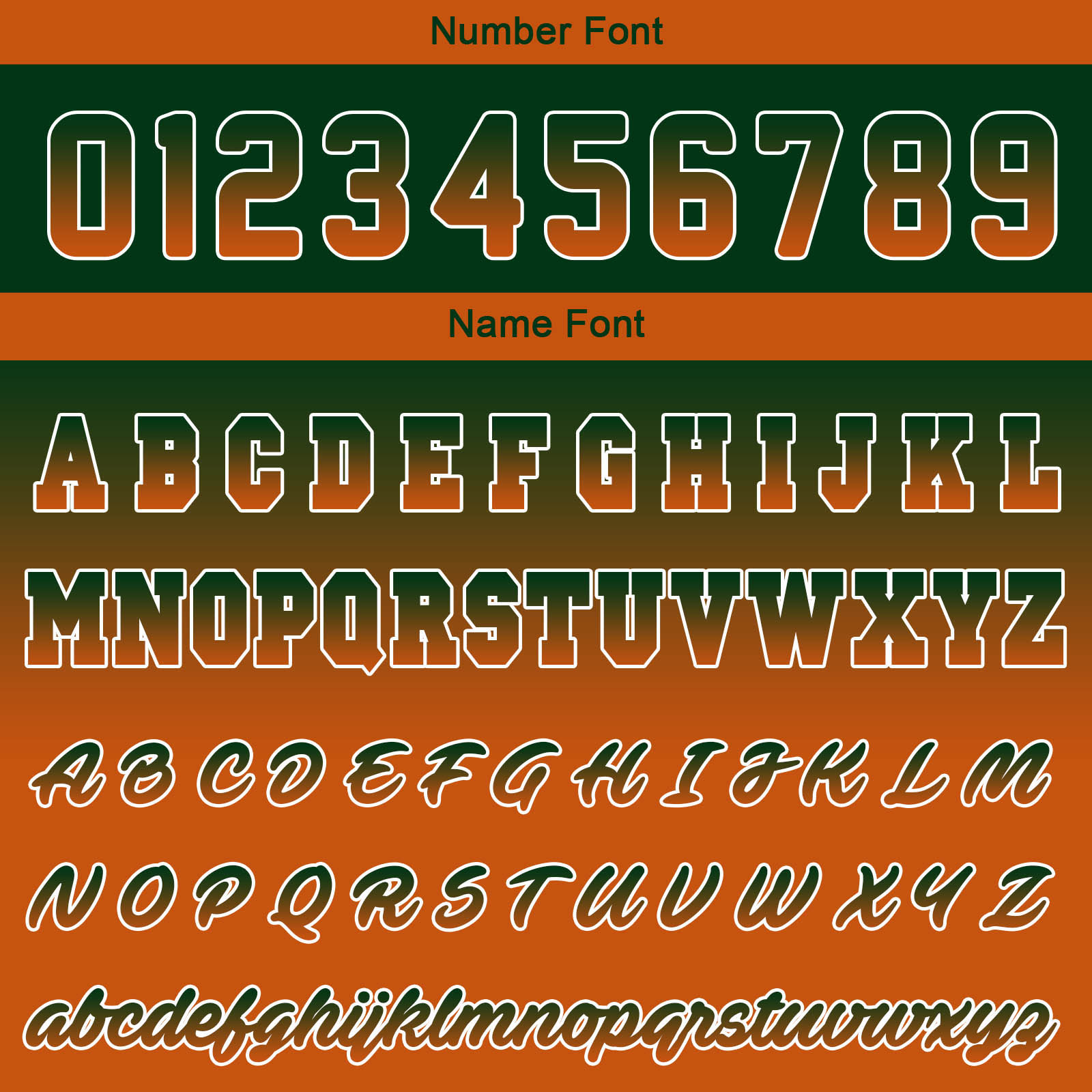 Custom Drak Green Orange Gradient Varsity Jacket for Men Women and Youth with Personalized Letterman Jacket 