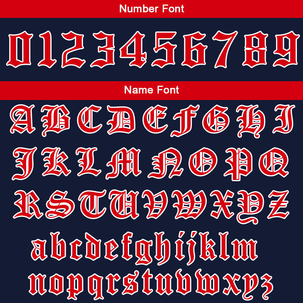 Custom Navy Red Hoodie Personalized Mens Pullover Hoodie Printed Team Name Number Logo for Women