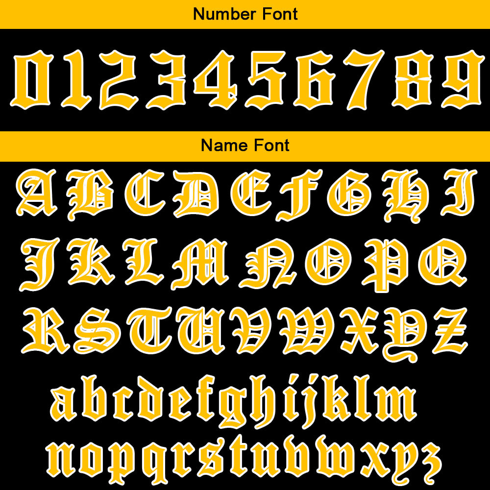 Custom Yellow Black Hoodie Personalized Mens Pullover Hoodie Printed Team Name Number Logo for Women