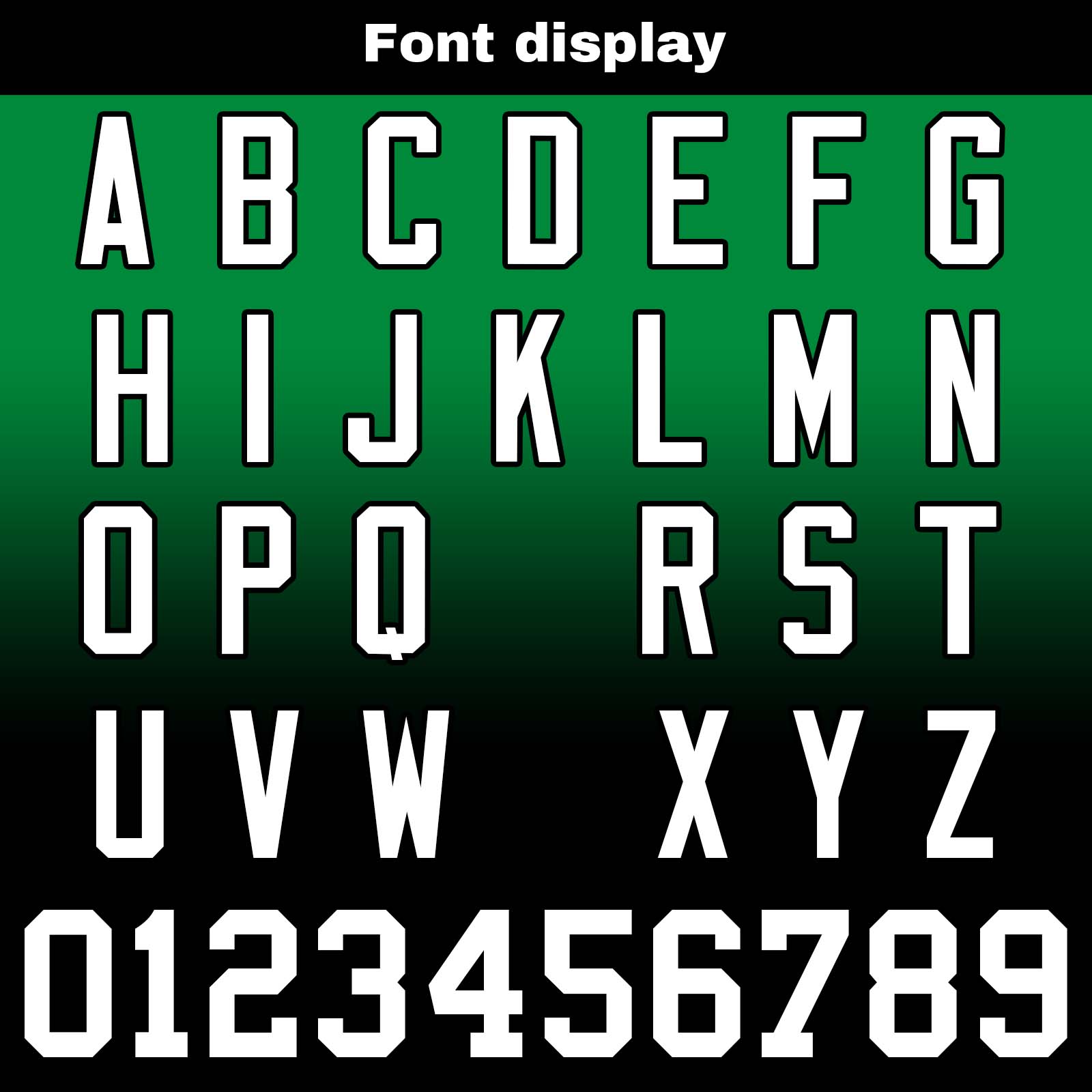 Custom Green&Black Gradient Football Jerseys Personalized Name Number Logo