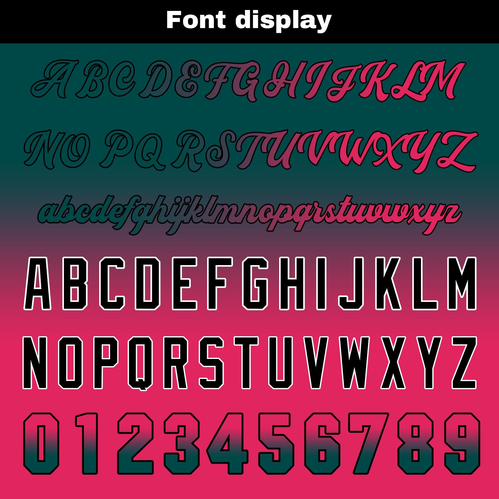 Custom Dark Green&Pink Gradient Baseball Jerseys Personalized Name Number Logo