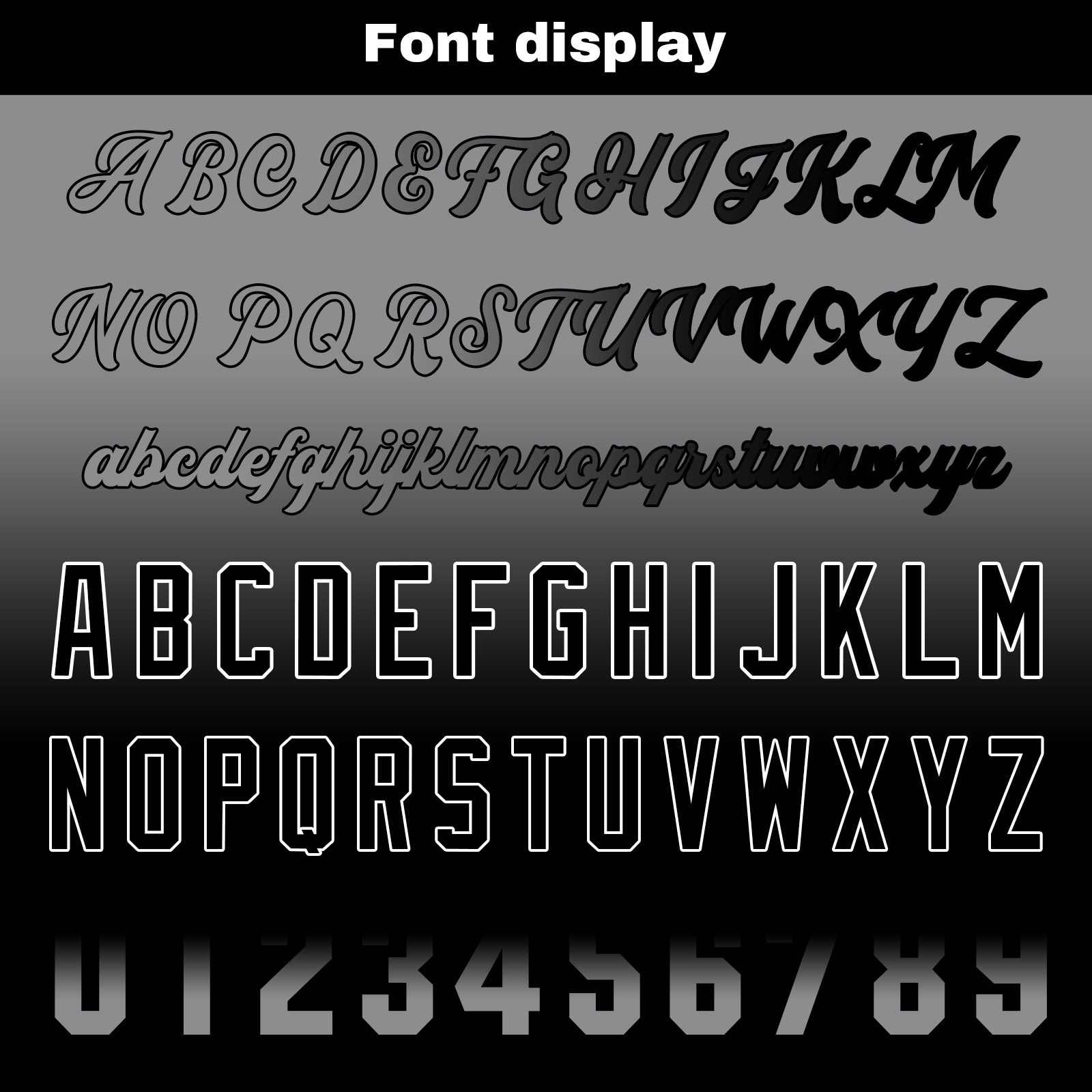 Custom Grey&Black Gradient Baseball Jerseys Personalized Name Number Logo