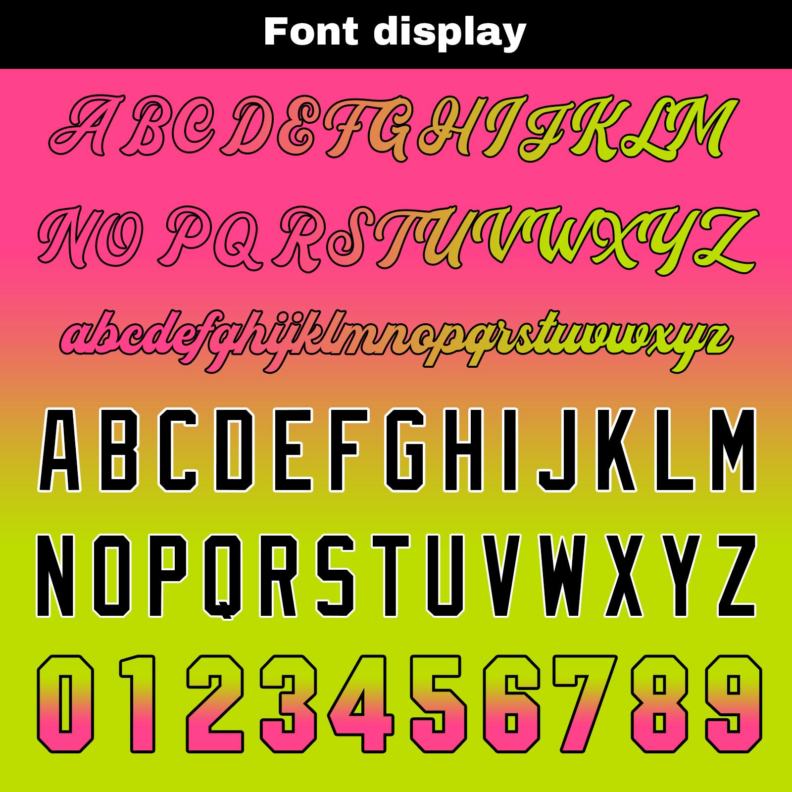 Custom Pink&Chartreuse Gradient Baseball Jerseys Personalized Name Number Logo