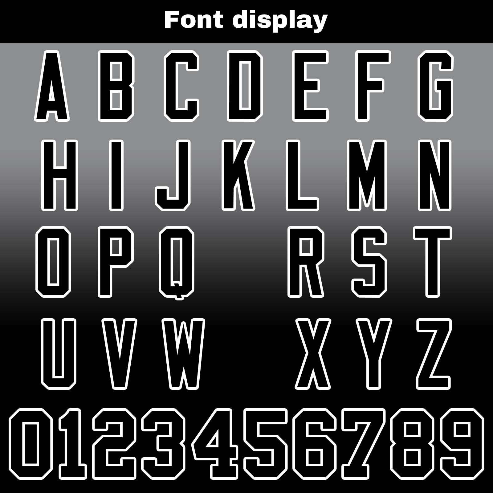 Custom Grey&Black Gradient Football Jerseys Personalized Name Number Logo