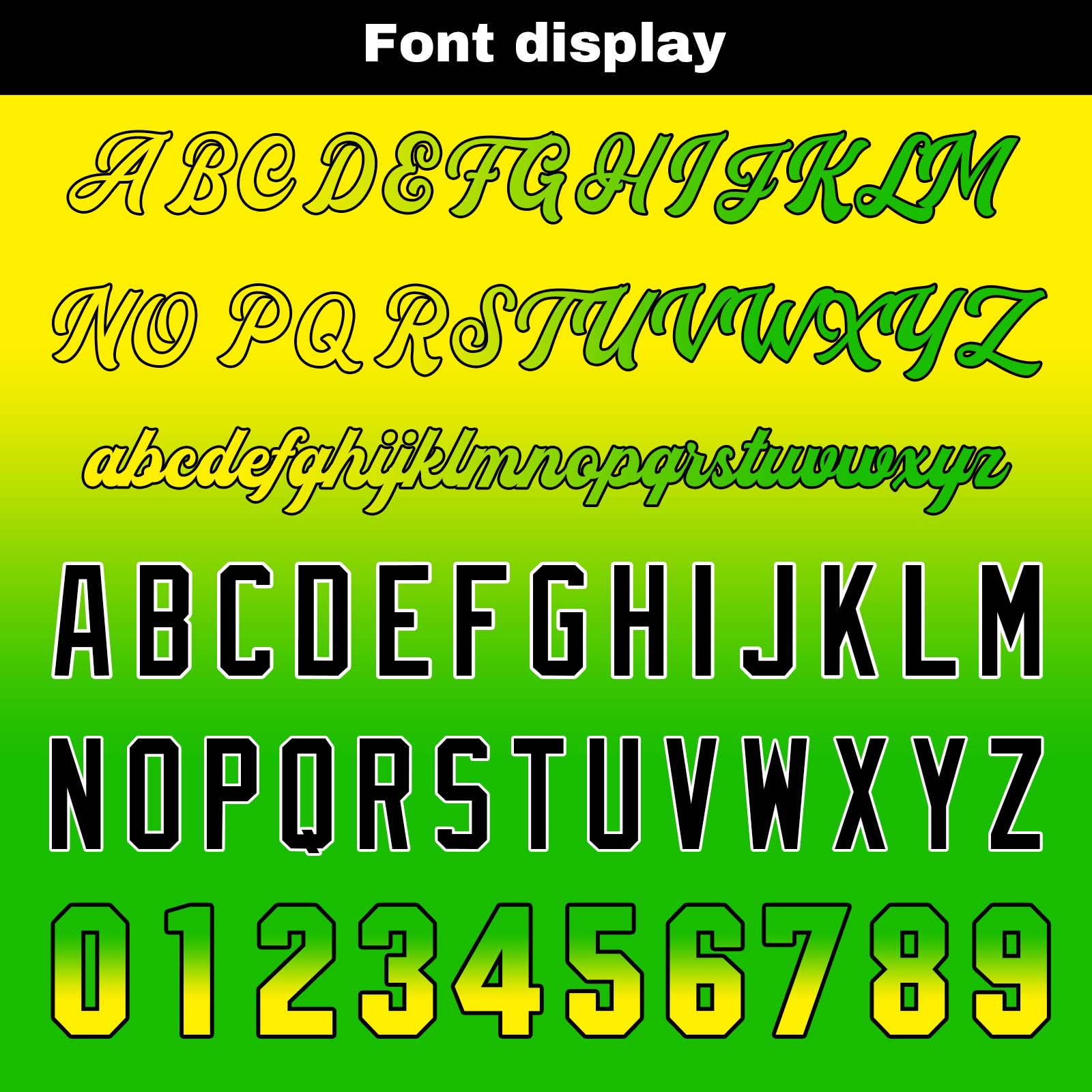 Custom Yellow&Green Gradient Baseball Jerseys Personalized Name Number Logo