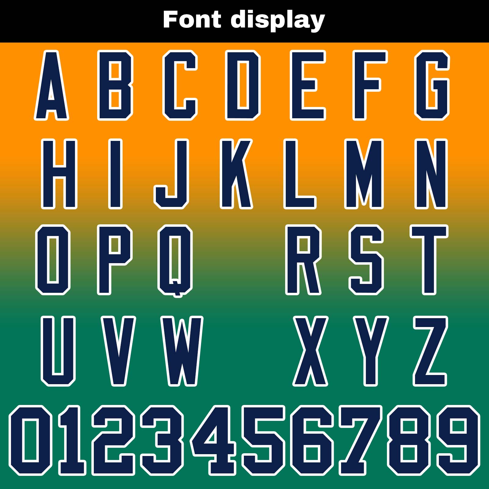 Custom Orange Green Reversible Football Jersey Personalized Gradient Football Shirts for Men Printed Team Name Number Logo