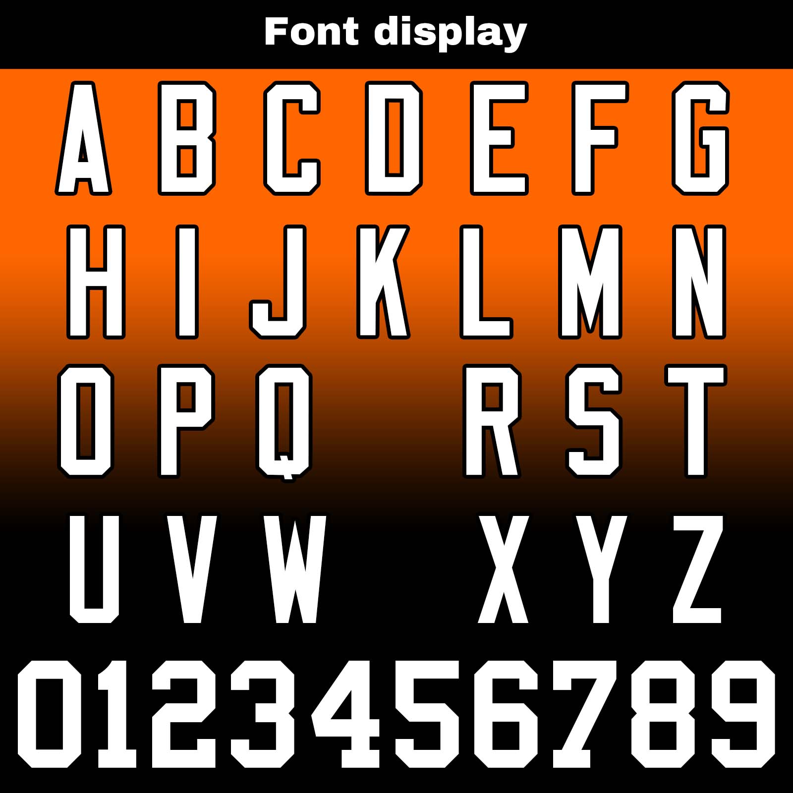 Custom Orange&Black Gradient Football Jerseys Personalized Name Number Logo