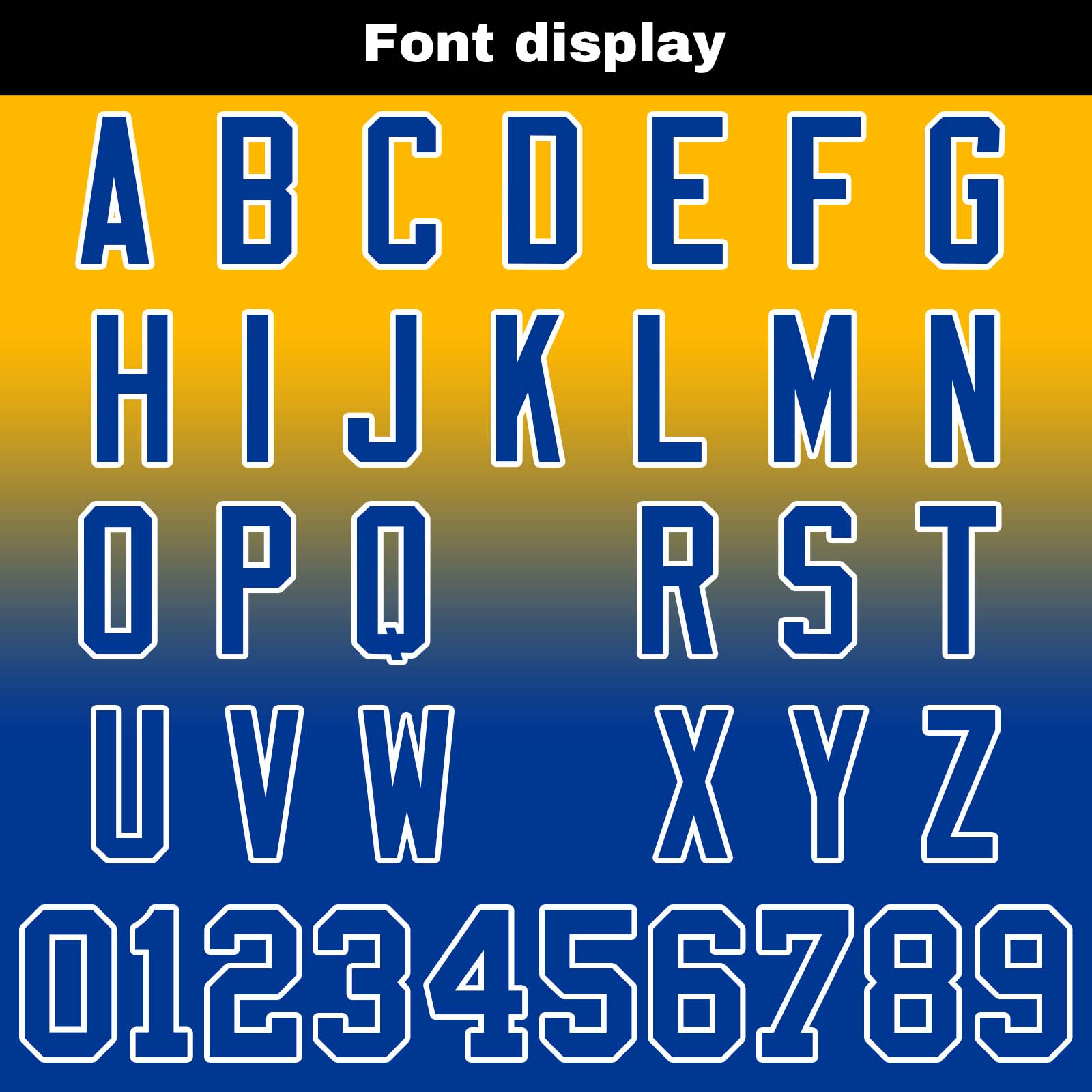 Custom Yellow Blue Reversible Football Jersey Personalized Gradient Football Shirts for Men Printed Team Name Number Logo