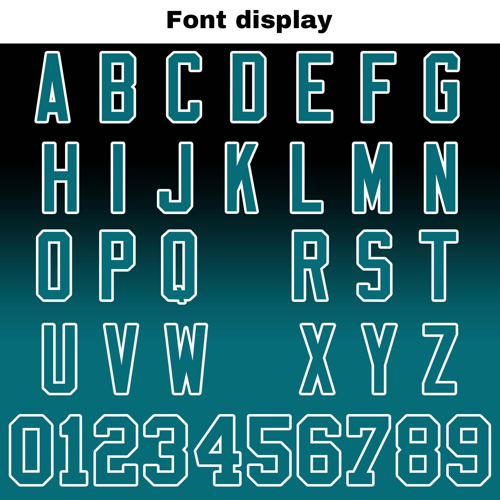 Custom Black&Green Gradient Football Jerseys Personalized Name Number Logo