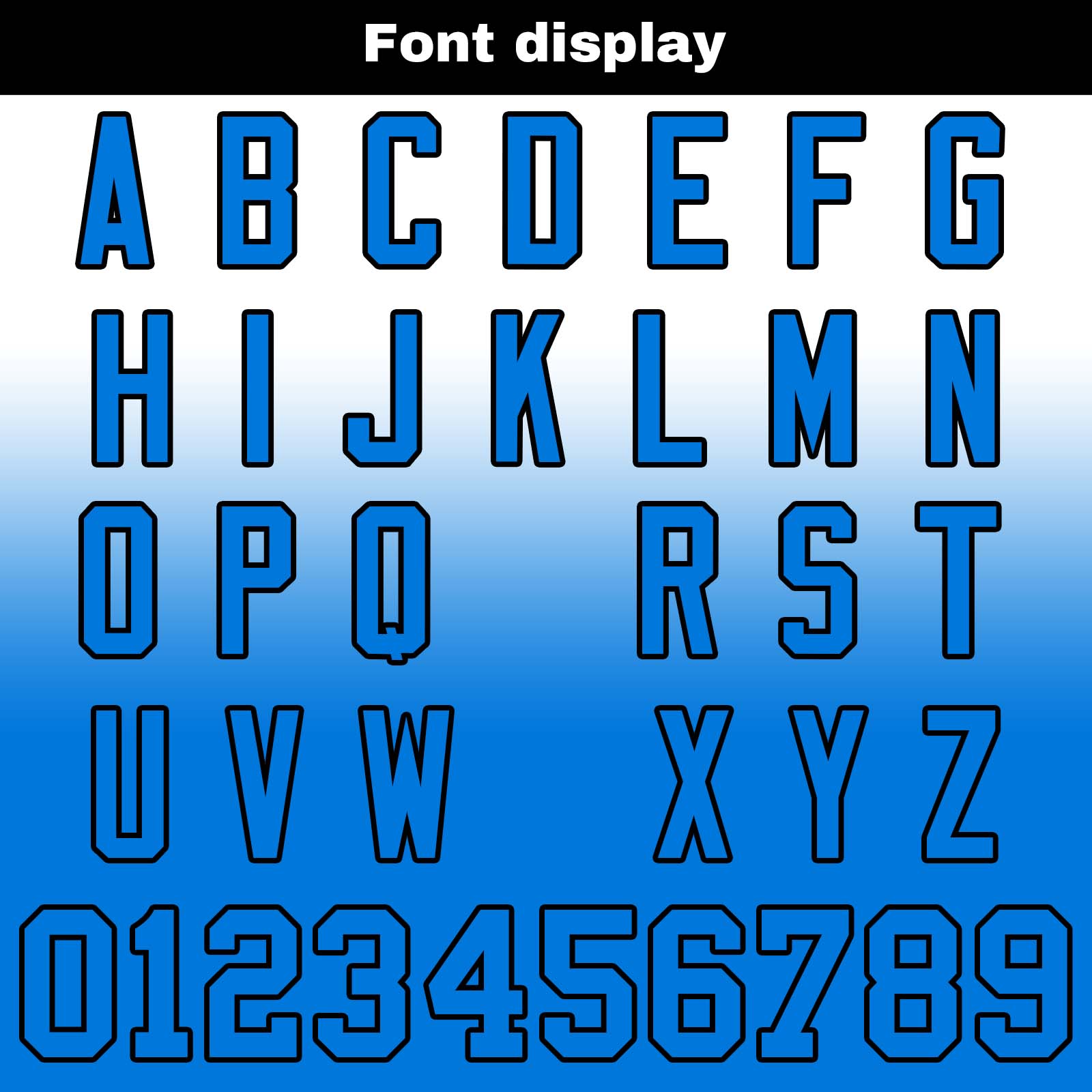 Custom White Blue Gradient Hoodie for Women Men and Youths Personalized Pullover Football Sweatshirt