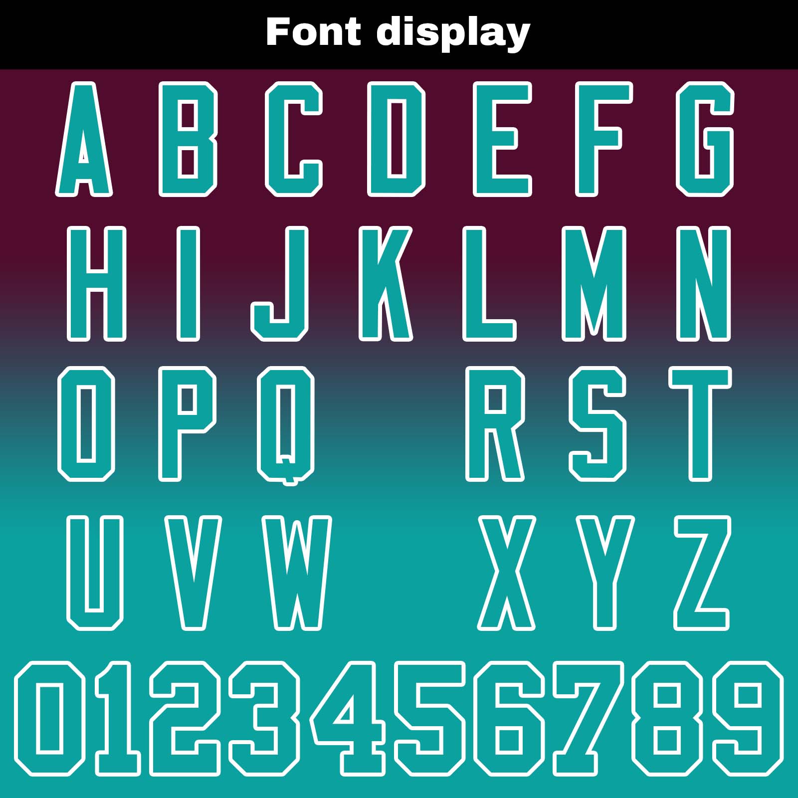 Custom Burgundy&Teal Gradient Football Jerseys Personalized Name Number Logo