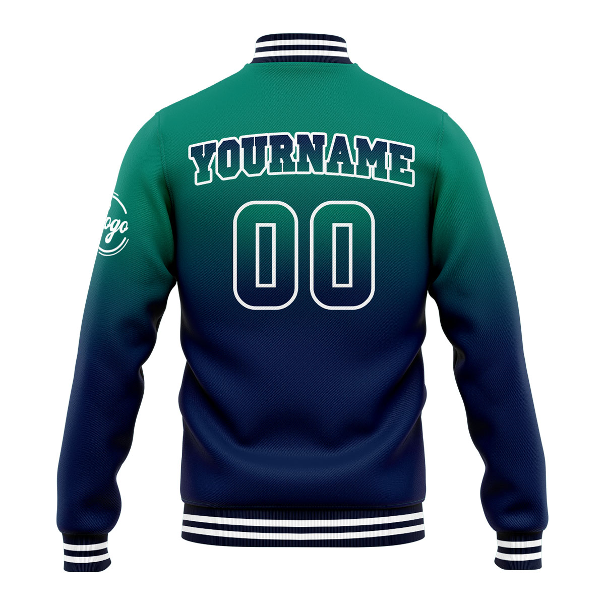 Custom Green&Navy Varsity Jacket for Men Women and Youth with Personalized Letterman Jacket 