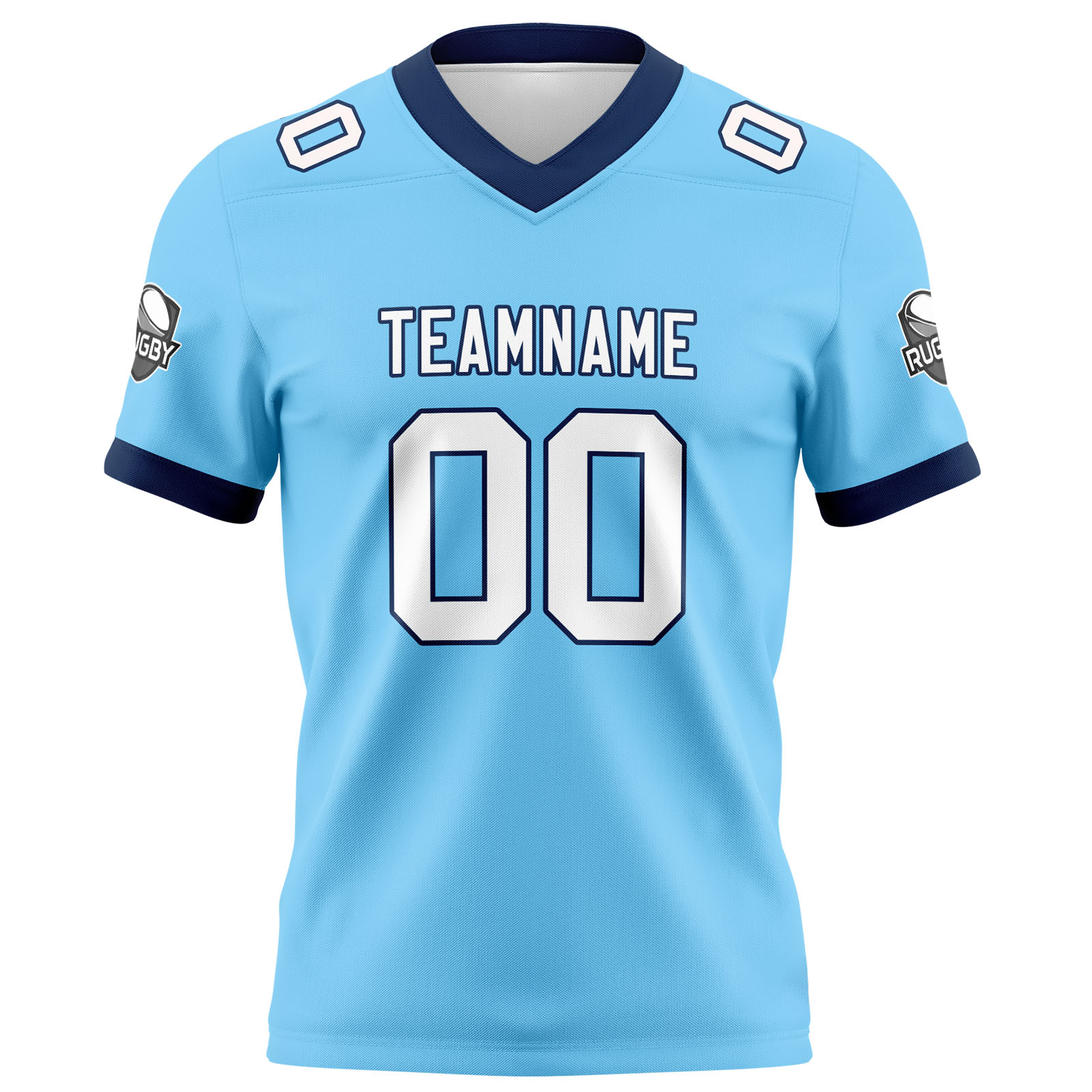 Custom Blue Navy Football Jersey Personalized Football Shirts for Men Printed Team Name Number Logo