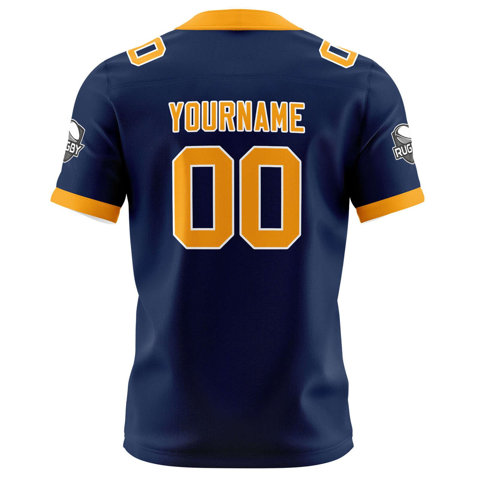 Custom Blue Yellow Football Jersey Personalized Football Shirts for Men Printed Team Name Number Logo