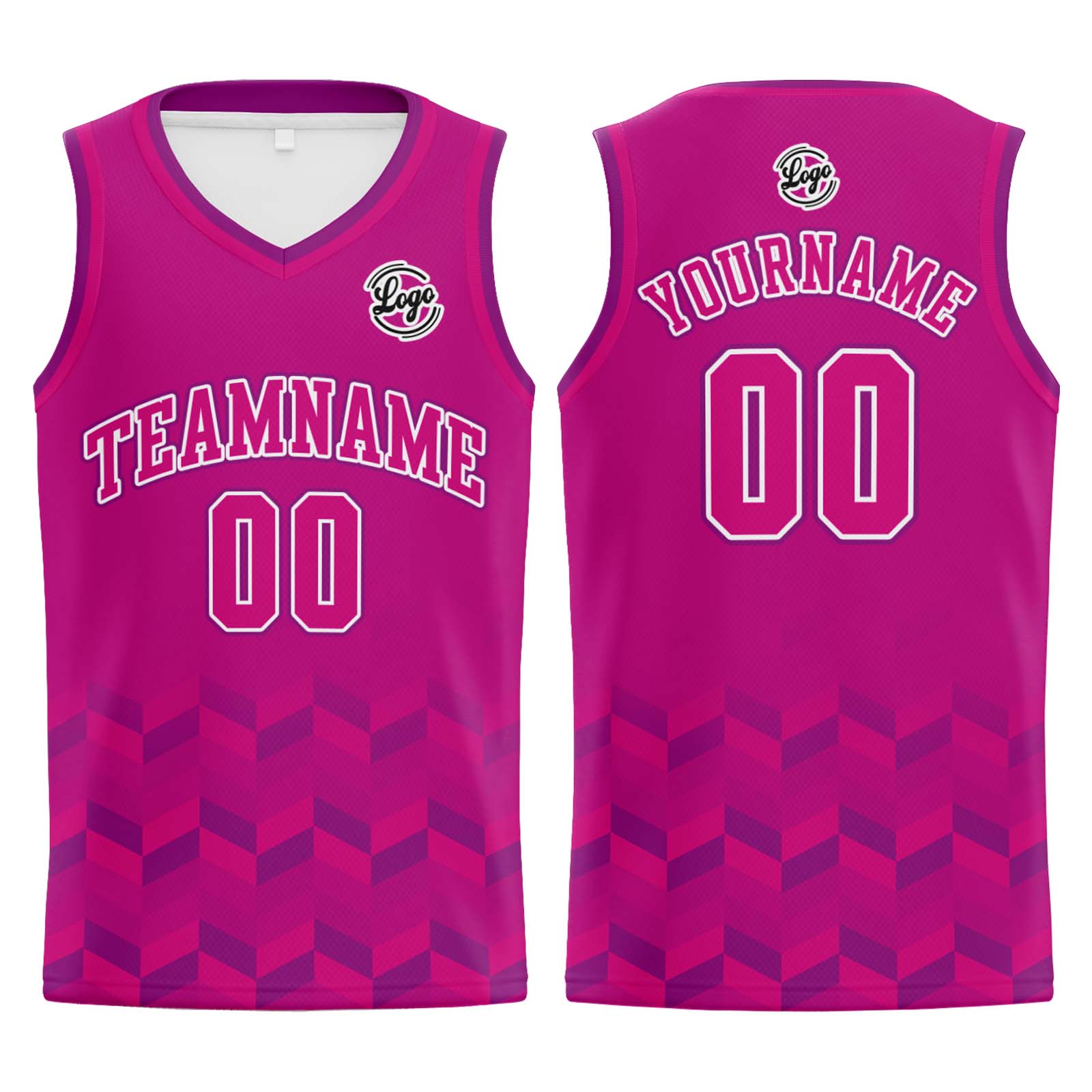 Custom Dark Pink Basketball Jerseys Personalized Jersey Printed Men Women Team Jerseys Shorts with Name Logo and Number