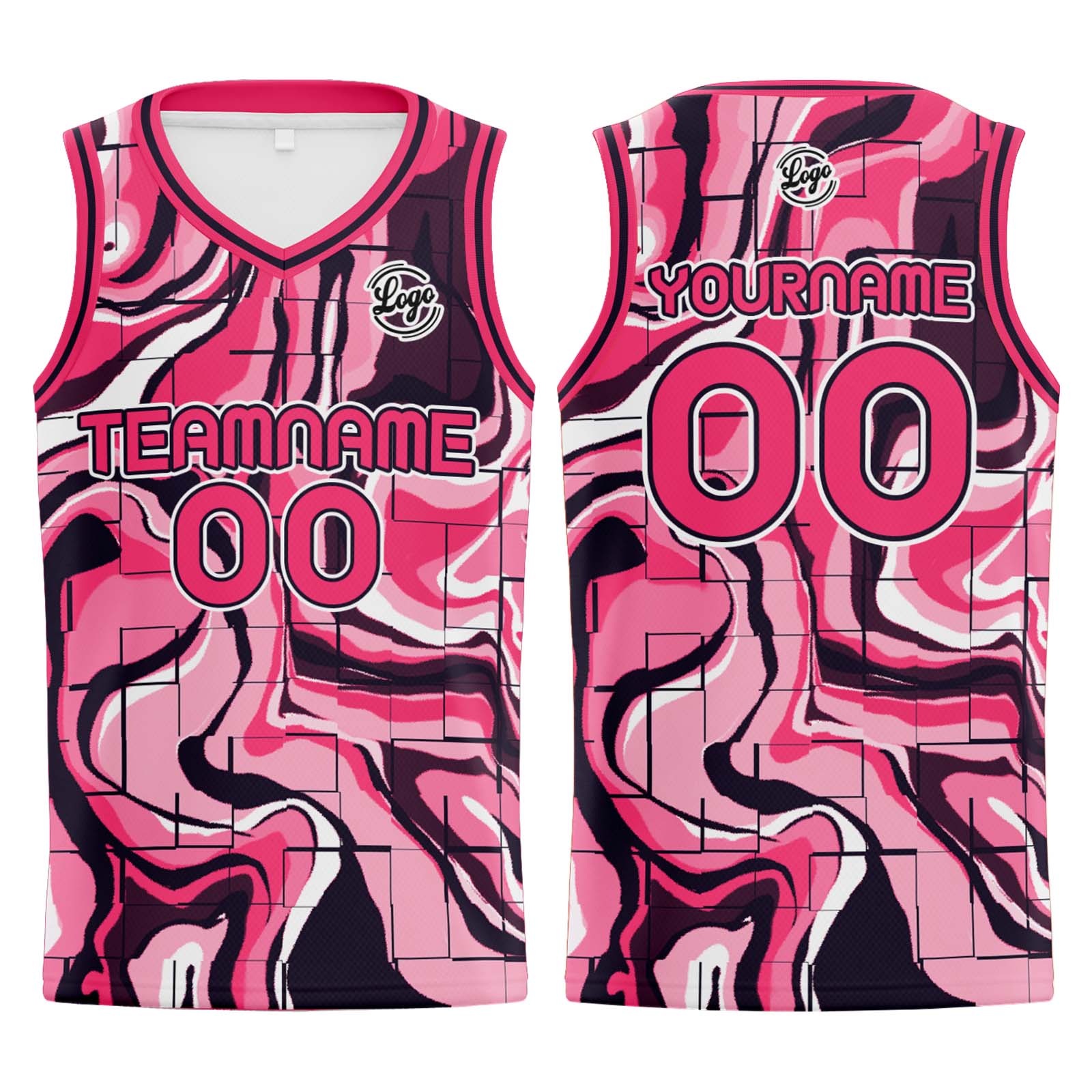 Custom Pink Basketball Jerseys Personalized Jersey Printed Men Women Team Jerseys Shorts with Name Logo and Number