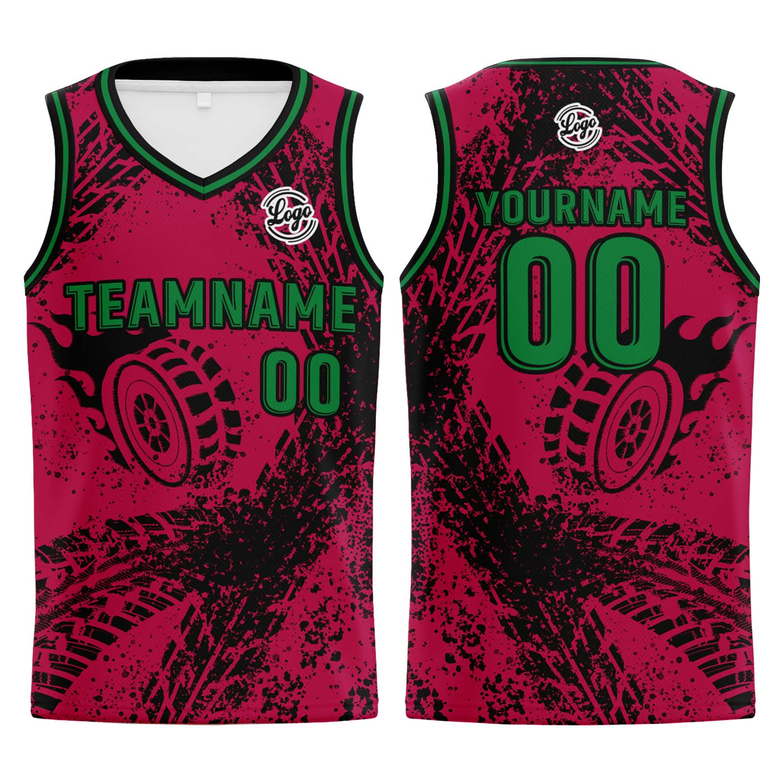 Custom Rose Red Basketball Jerseys Personalized Jersey Printed Men Women Team Jerseys Shorts with Name Logo and Number