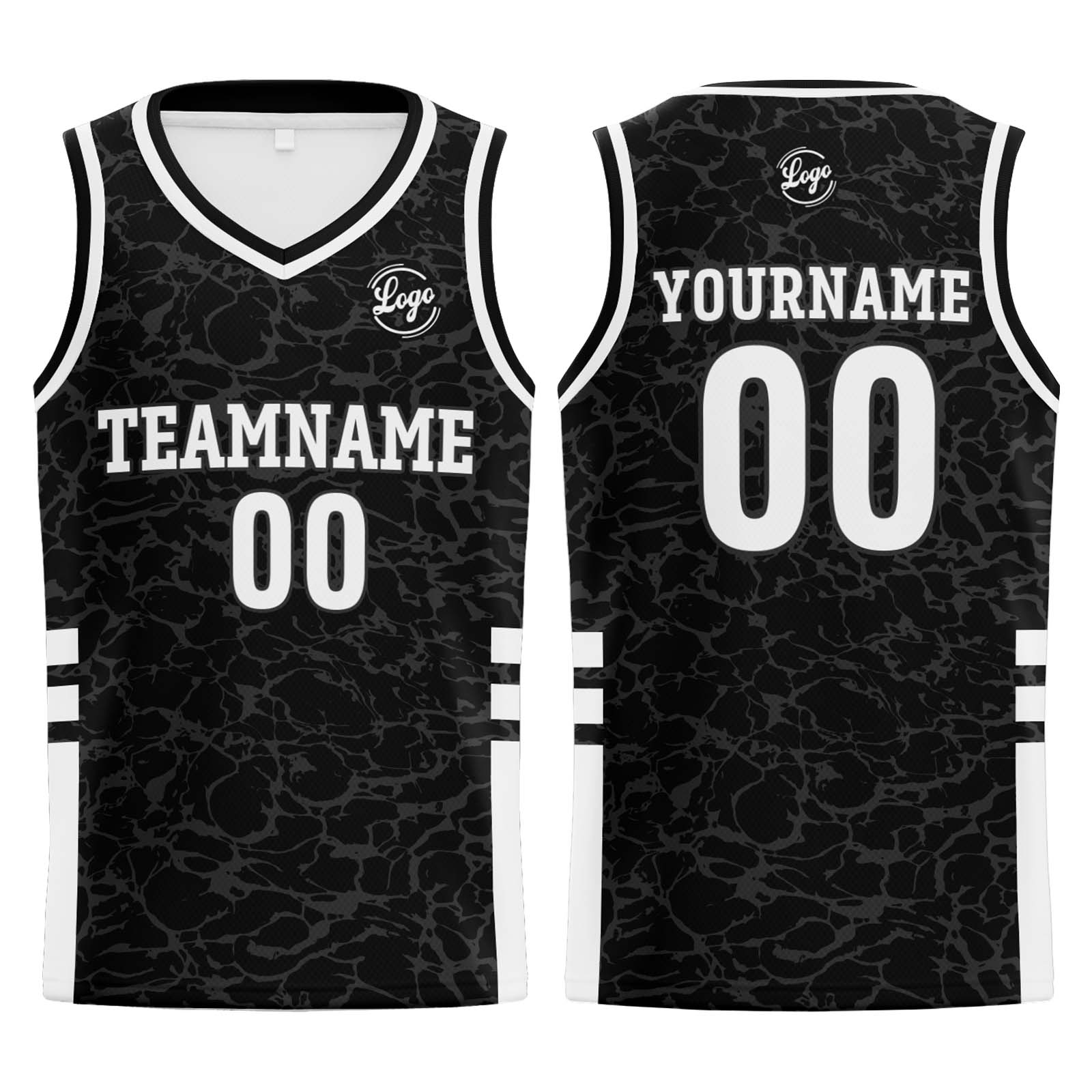 Custom Black Basketball Jerseys Personalized Jersey Printed Men Women Team Jerseys Shorts with Name Logo and Number