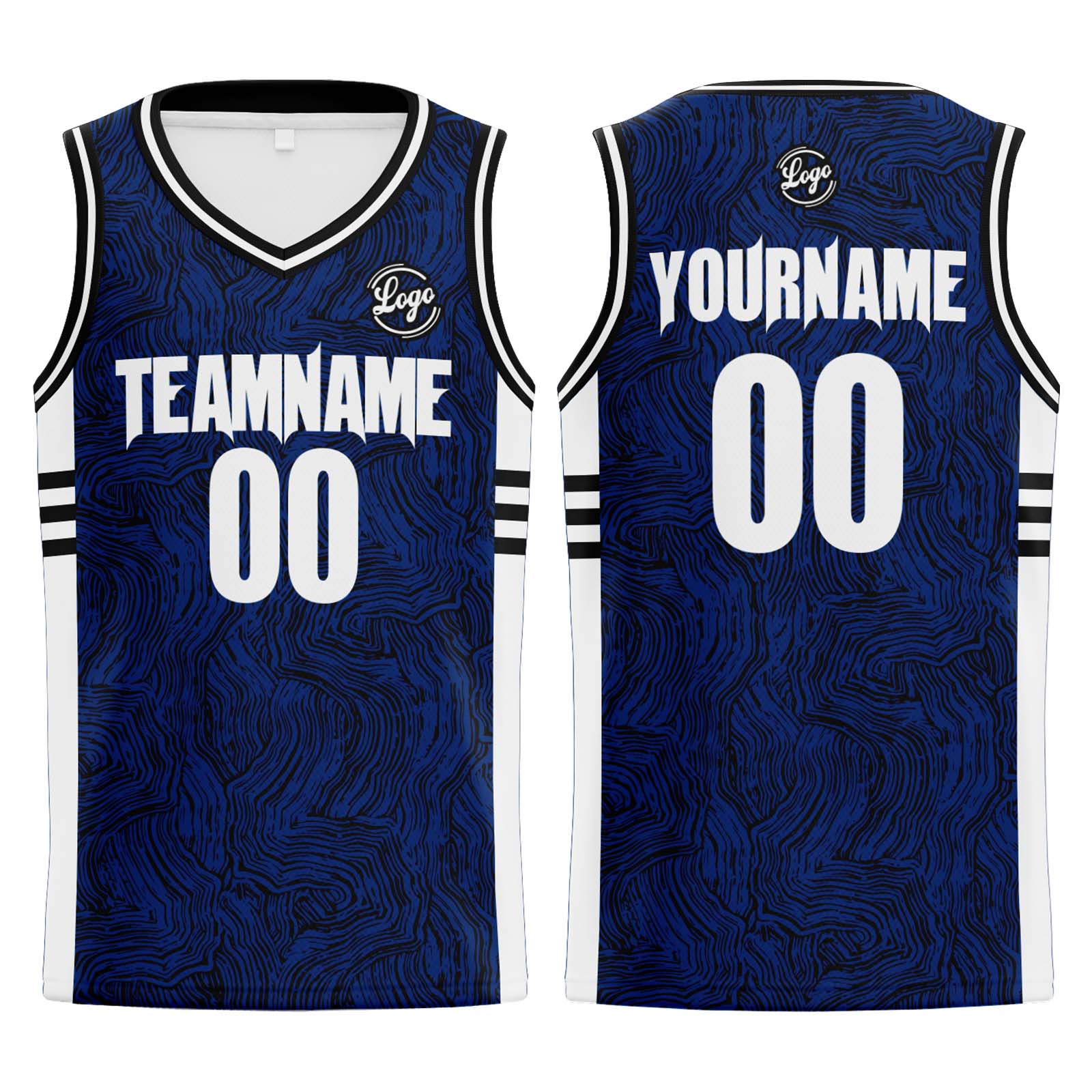 Custom Black Blue Basketball Jerseys Personalized Jersey Printed Men Women Team Jerseys Shorts with Name Logo and Number